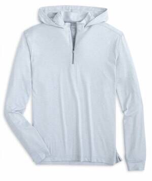 NEW JOHNNIE-O men's hybrid lonmg sleeve hoodie in shale